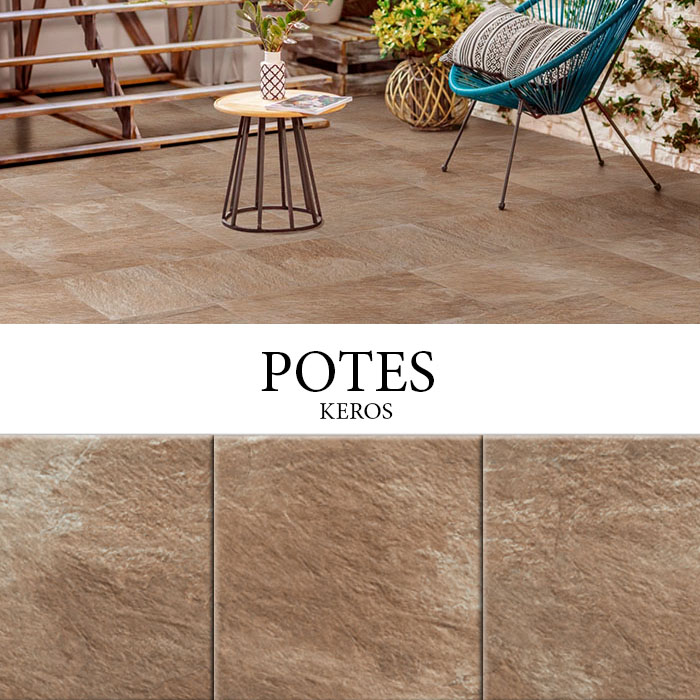 KEROS POTES 33x33 CUERO